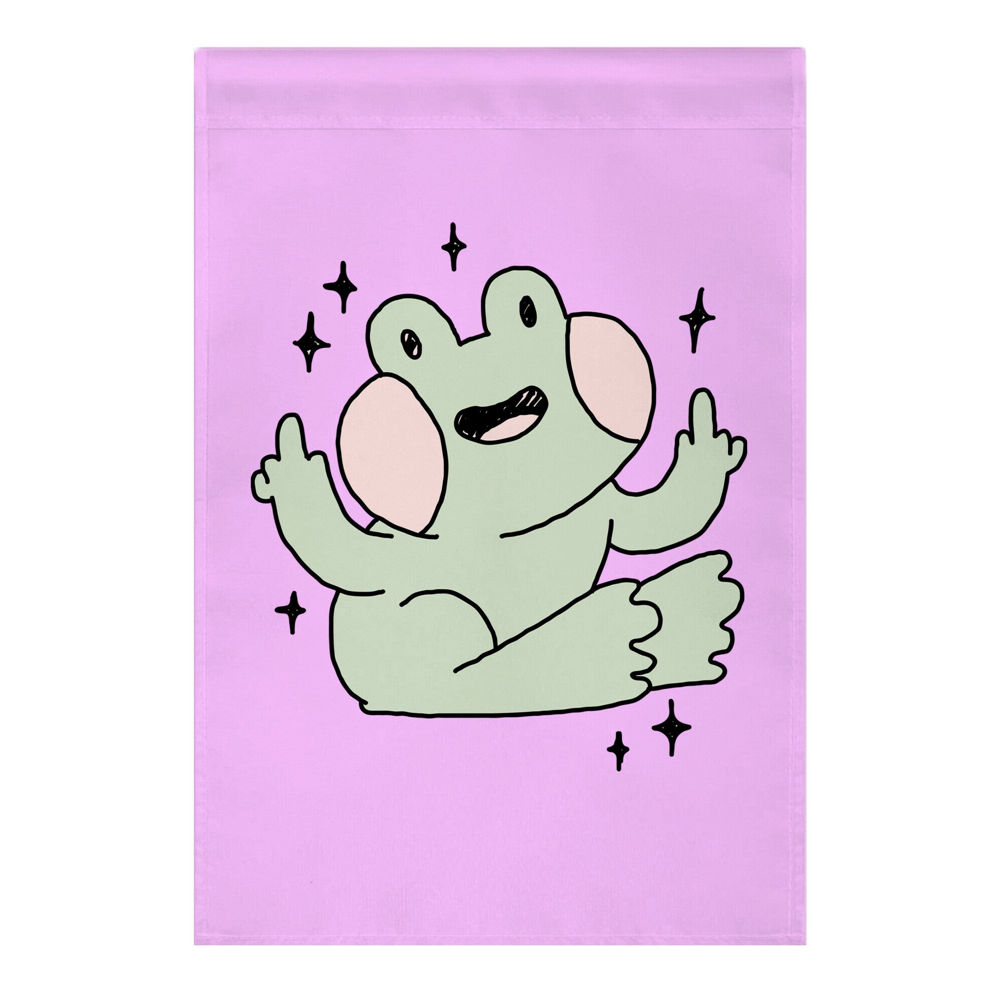 Flicky Frog Garden Flag